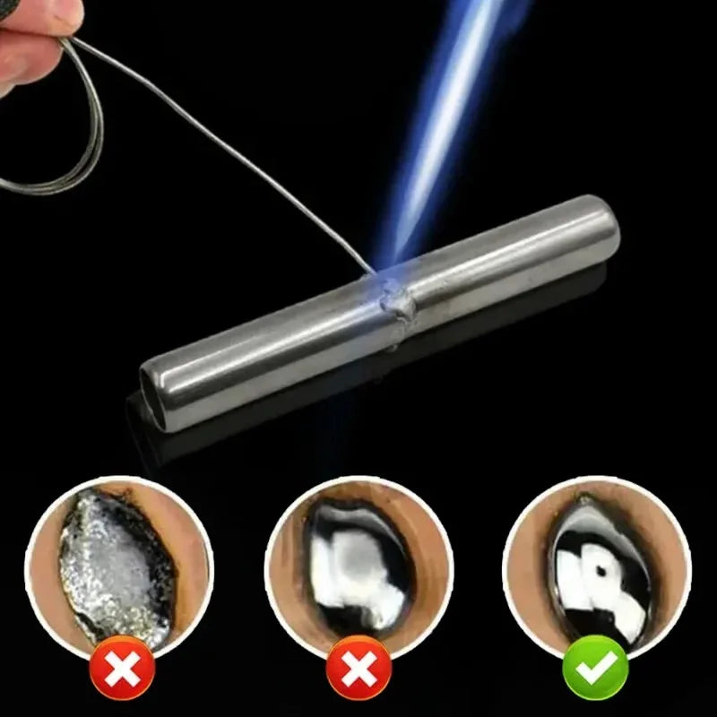 4/2/1M Low Temperature Easy Melt Aluminum Universal Silver Welding Rod Cored Wire Rod Solder No Need Solder Powder Weld Bar