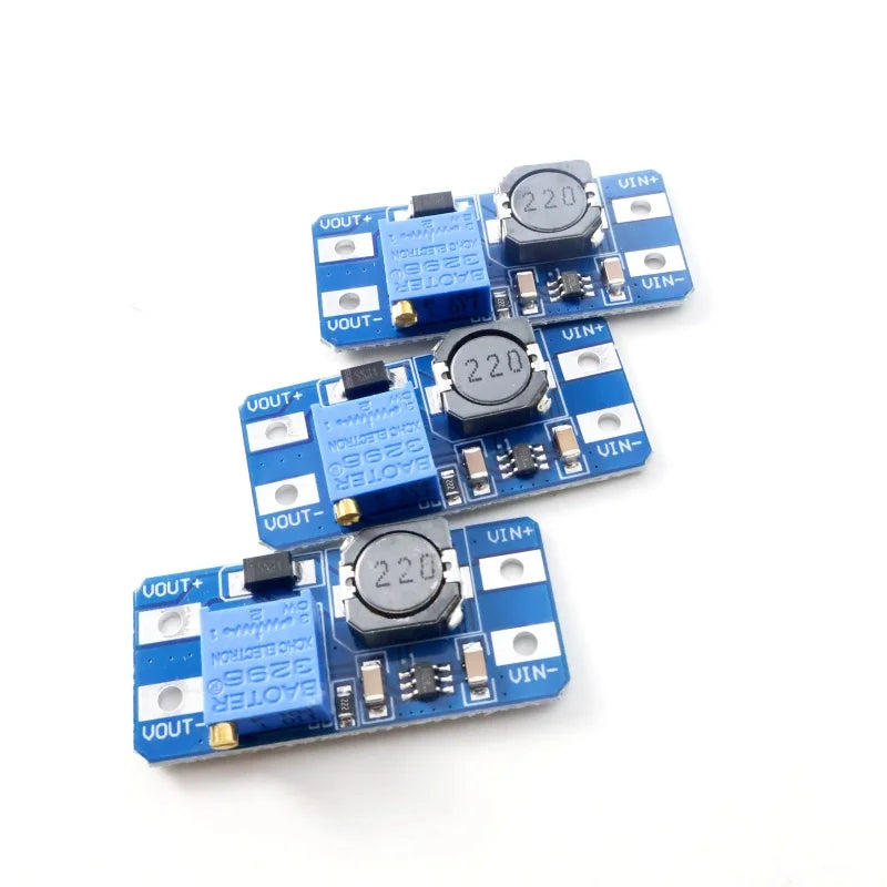 MT3608 Adjustable Boost Module 2V-24V 2A for 5/9/12/28V Arduino / Mini MP1584EN DC-DC Buck Module Adjustable Voltage Output