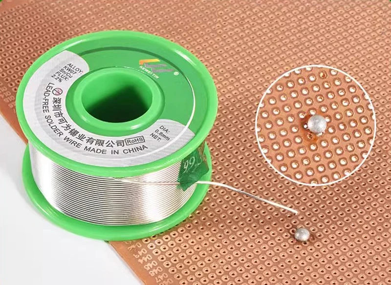 Solder wire high-purity rosin-containing tin wire lead-free tin wire with low temperature and environmental protection.
