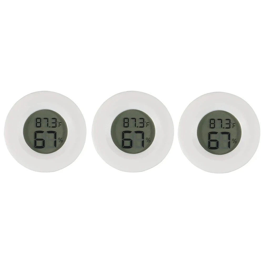 Mini Hygrometer Thermometer Fahrenheit or Celsius Meter Digital LCD Monitor Indoor Room Round Humidity Temperature Gauge