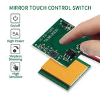 Bathroom LED Dimmer 12V Touch Sensor 60W Capacitive Touch Sensor Switch 5A Touch Dimmer for Mirror Light