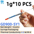 Net Weight 1/3/7/15/30 Grams Gray GD900 Thermal Conductive Grease Paste Plaster Heat Sink Commpound for CPU LED SSY BAS BR BX CB