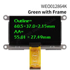 Winstar WEO012864K 31P COG Graphic SPI/I2C/6800/8080 SSD1309 3V 2.7" 27 2.7 inch 128x64 OLED Display