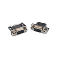5/10PCS DR15 Female PCB Mount D-Sub 15 Pin VGA Type 8.89 PCB Connector 3 Rows 90-Degree Bent Needle DB15