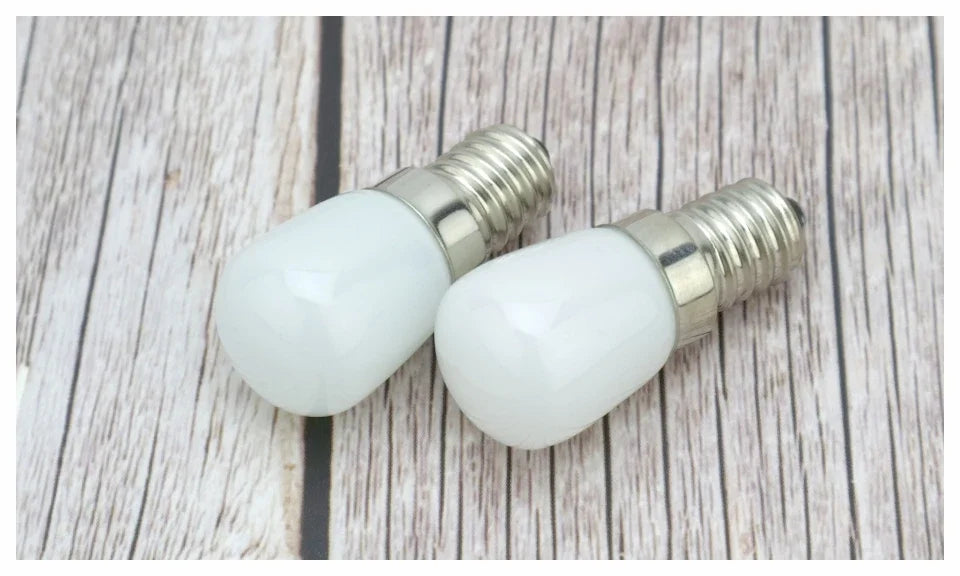 2pcs/lot 3W E14 LED Fridge Light Bulb Refrigerator Corn bulb AC 220V LED Lamp White/Warm white SMD2835 Replace Halogen Light