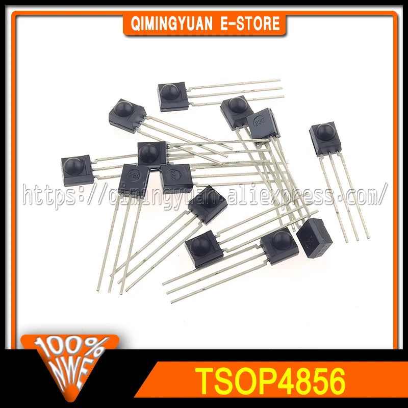 10~100PCS/LOT TSOP4856 IR receiver 4.5-5.5V 56kHz DIP3 100% New Spot stock