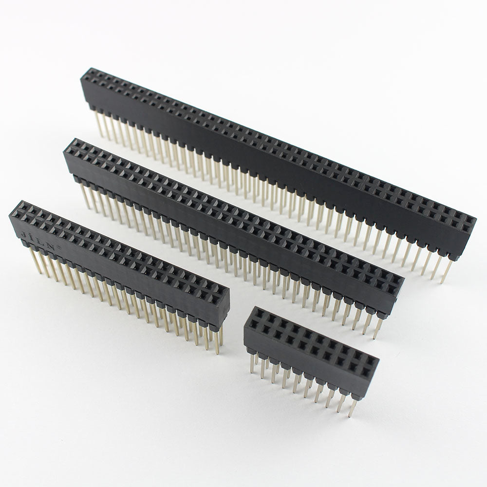 5pcs 2.54mm Pitch PC104 20 40 64 80 Pin 2x10 2x20 2x32 2x40 Long Double Row Straight Female Header Socket Connector For Arduino