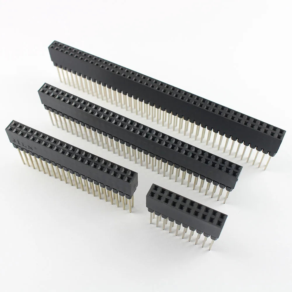 5pcs 2.54mm Pitch PC104 20 40 64 80 Pin 2x10 2x20 2x32 2x40 Long Double Row Straight Female Header Socket Connector For Arduino