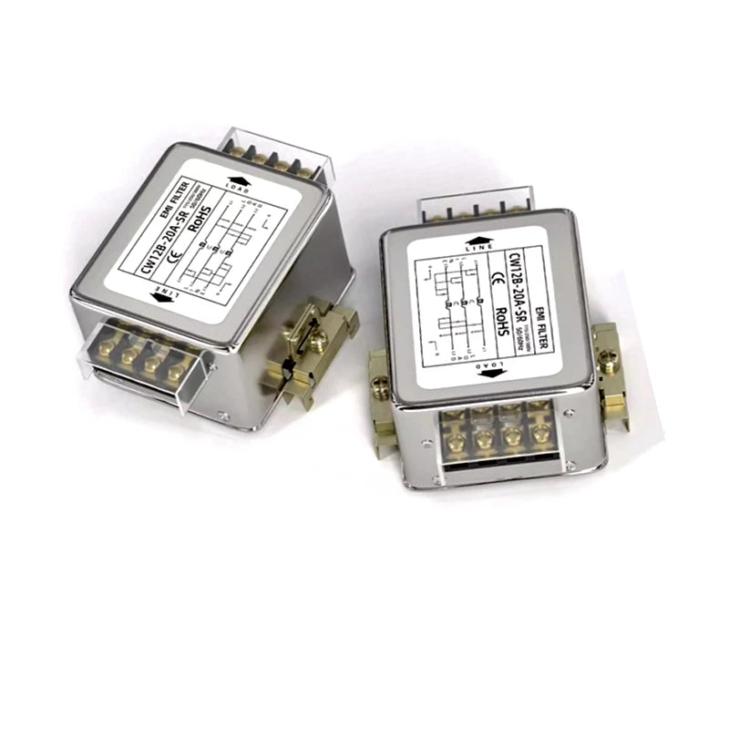 Three-phase three-wire power filter CW12B-3/6/10/20/30/40/60A-SR guideway servo EMI filter anti-interference 380V CW12B-30A-SR-