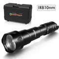 UniqueFire 2002D LED IR 940nm 850nm 810nm Hunting Flashlight Fresnel Lens Zoom Night Vision Dimmer Swtich Torch Max.1000 Meters