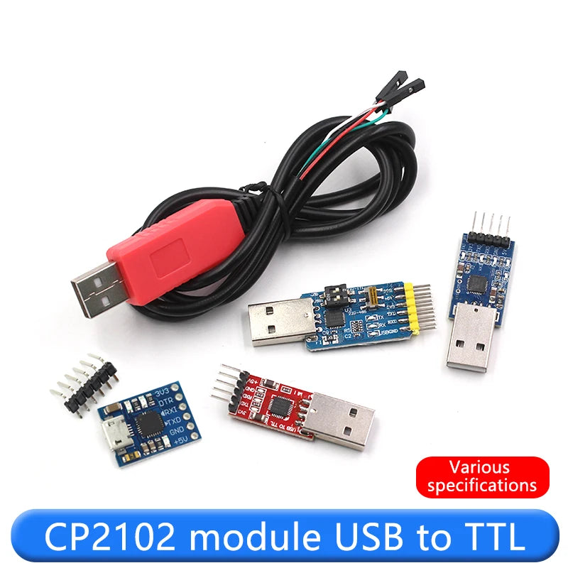 1pcs CP2102 module USB to TTL upgrade board UBS to serial port STC microcontroller download flash six in one UART