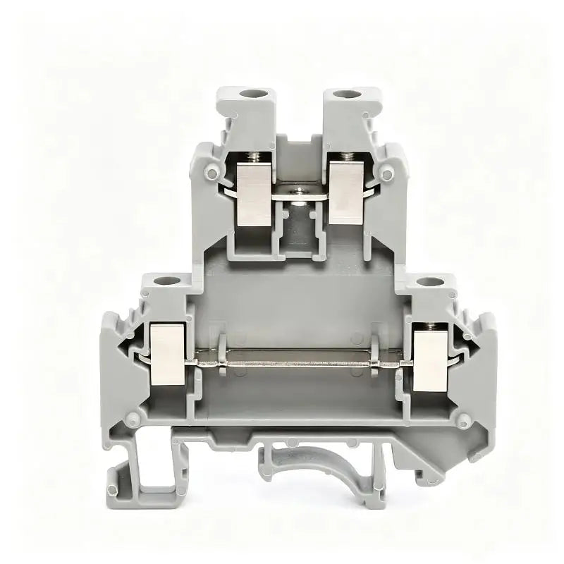 10Pcs UKK/UKKB 5 Double-Level Terminal Block 2 Layer 4 Mm² Plug Wire Electrical Screw Connector DIN Rail Termin UKK5 UKKB5