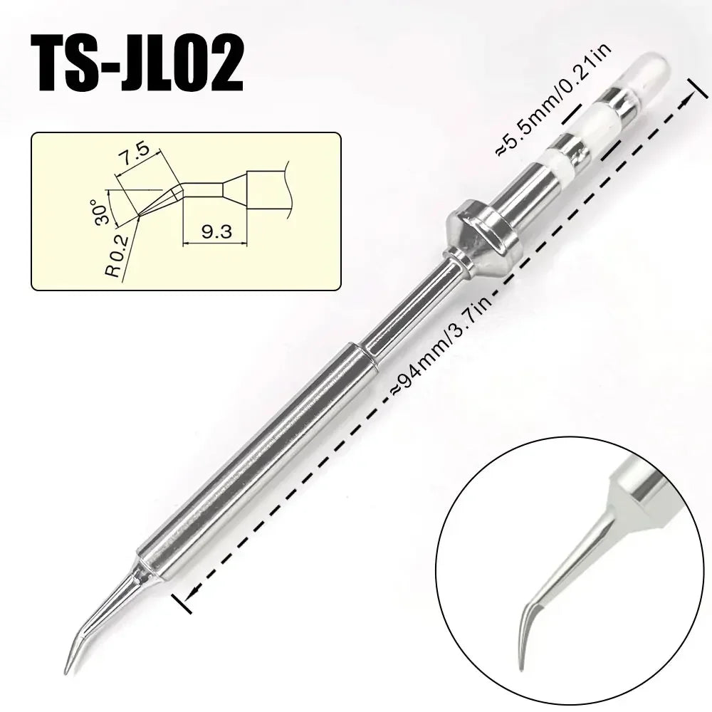 TS Series Pine64 TS100 TS101 Soldering Iron Tips Replacement Various Models of Pinecil Electric Soldering Iron Tip BC2 ILS C4 KU