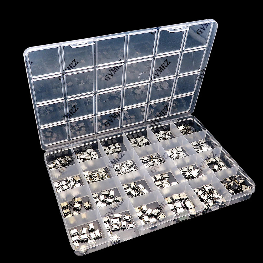 240Pcs/box Micro USB Connectors Set Charging Port For MP3/4/5 100% Huawei Lenovo ZTE USB Connector Jack