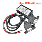 DC-DC Step Down Buck Converter Power Supply Module for Car 12V to 5V 3A 15W for Car Male Female USB Mini USB Micro USB Adapter