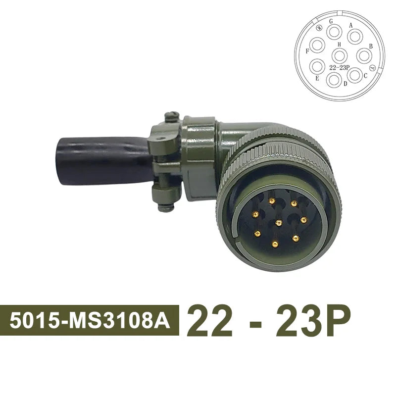 MS3102 MS3106 MS3108 Military Specification Connector 5015 MIL STD 8pin 19pin Plug&Socket 22-14 22-23 MIL-C Circular Connectors