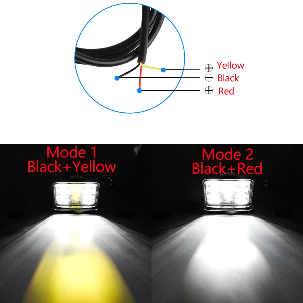 Nlpearl Car 4inch LED Light Bar Yellow White Off Road Spotlight Work Light For Truck Tractor 4X4 Boat 12v 24v Headlight Fog Lamp