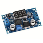 LM2596S DC DC Buck Converter Wide Voltage 3-40V To 1 5-35V Adjustable Module With LED Voltmeter Display For Car DIY Electronics