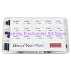75PCS 15 Values Integrated Circuit DIP IC Kit LM358 , LM386 , TO-220 TDA2030 , NE555,NE5532 , LM339 , ULN2003 , ULN2803 , UC3842