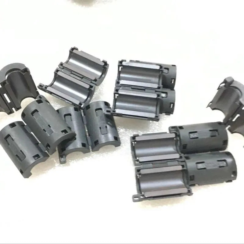 New 10/20pcs 11mm Black TDK Clip-on RFI EMI Filter Snap Around Ferrite