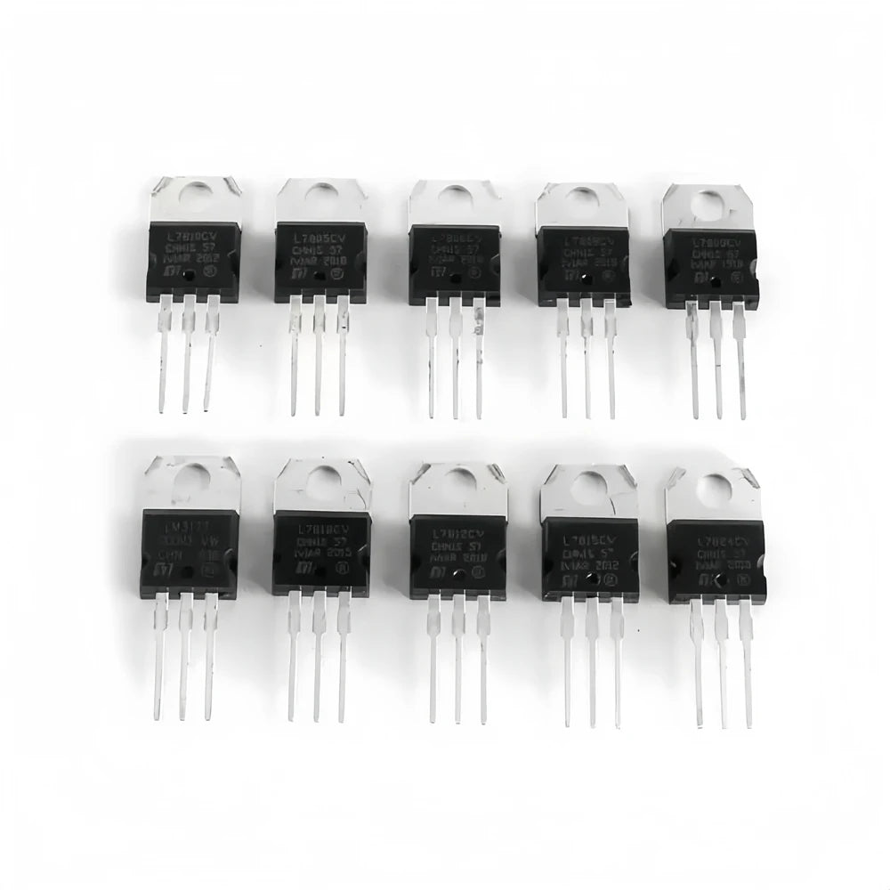 50PCS TO-220 Series MOSFETs IRFZ44N IRF510N IRF540N IRF640 IRF840 IRF740 IRF3205 IRF9540 IRF520N IRF530N Durable Electronic Comp
