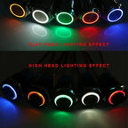 5pcs 12/16/19/22mm Metal Push Button Switch Power Waterproof IP65 Flat Circular Round LED Light Self-lock Reset 6V 12V 24V 220V