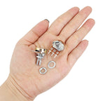 5PCS Linear Taper Potentiometer Kit WH148 B1K B2K B5K B10K B20K B50K B100K B250K B500K B1M 15mm Shaft 3Pin with Nuts and Washers