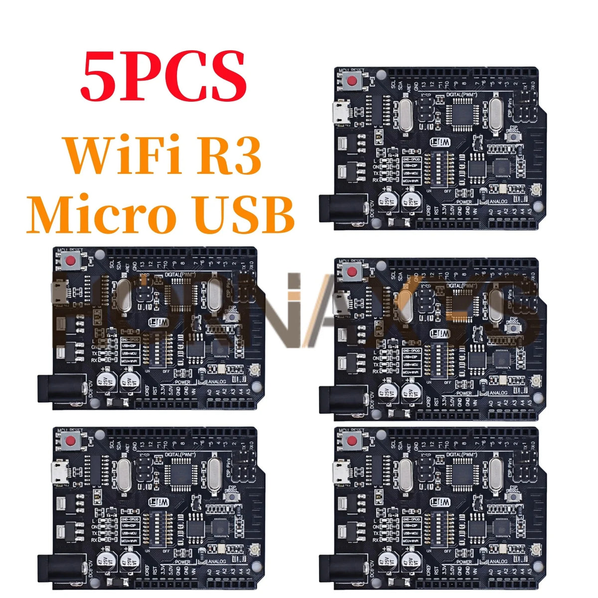 1-5Set/ UNO R3 Official Box ATMEGA16U2 / UNO+WiFi R3 MEGA328P Chip CH340G For Arduino UNO R3 Development Board WeMos ESP8266