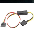 Graphics Card Hard Drive Cable GPU PCIE 8Pin Female To 1 2 3 4 SATA Hard Drive 18awg Power Supply Cable 12V To IDE Molex Cables