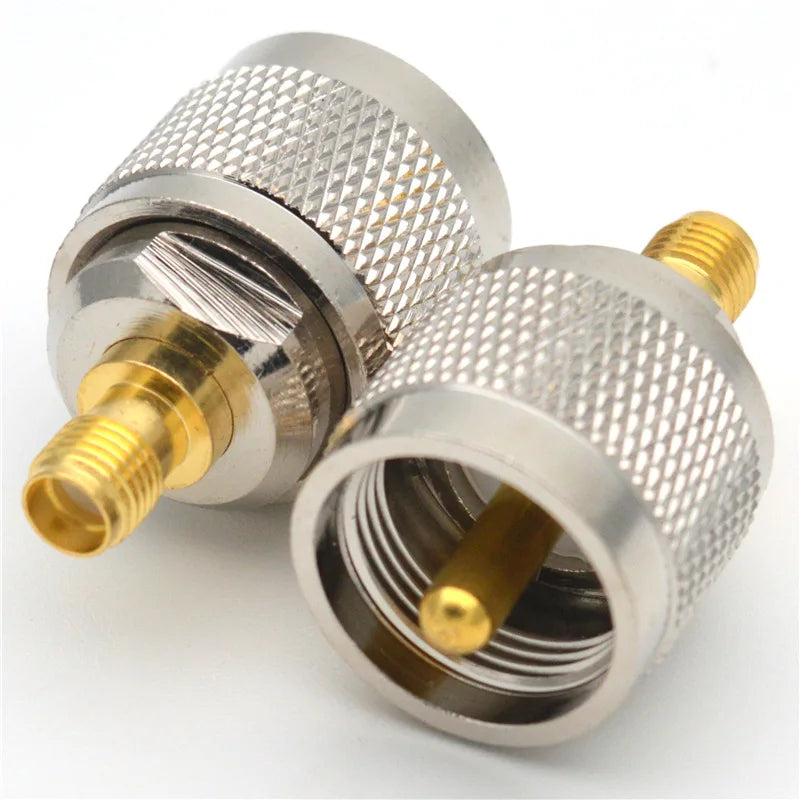 RF Connector SMA to SMA BNC UHF N Male Female Adapter RP SMA to PL259 SO239 Straight Copper Brass Converter