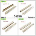 5 Pcs DIN 41612 Connector 20 30 32 48 64 96 Pin Plug Male Female Socket Vertical Right Angle Through Hole PCB Pitch 2.54 MM
