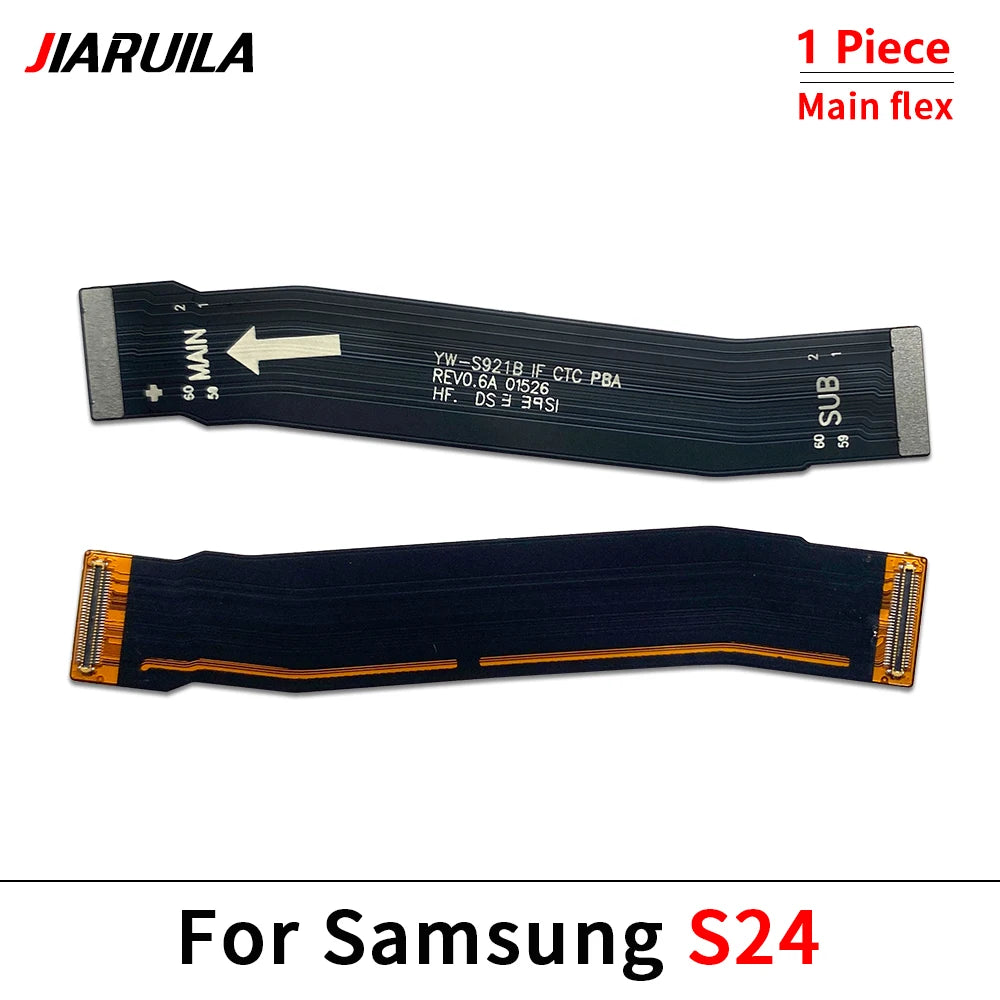 50Pcs，NEW Main FPC LCD Display Connect Wi-Fi Signal Antenna USB Mainboard Flex Cable Ribbon For Samsung S24 S24 Plus S24 Ultra