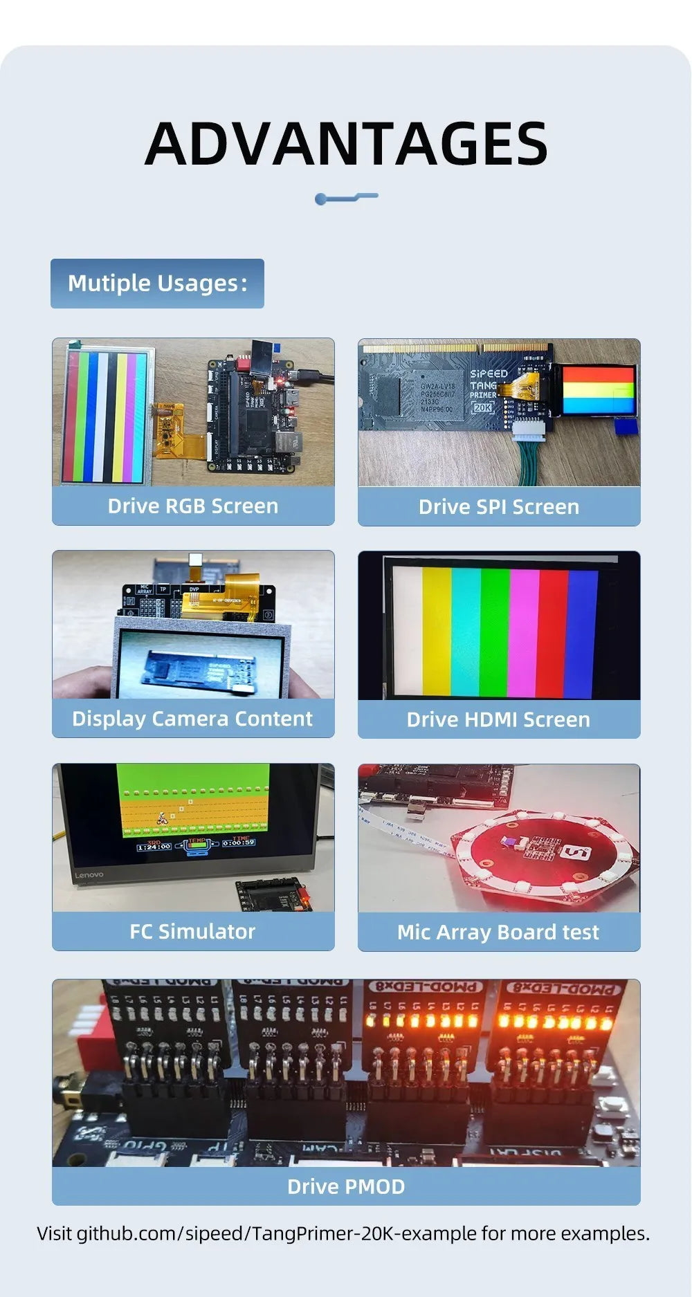 Sipeed Tang Primer 20K High Cloud FPGA Core Board Learning Board Verification Board Expanded Edition