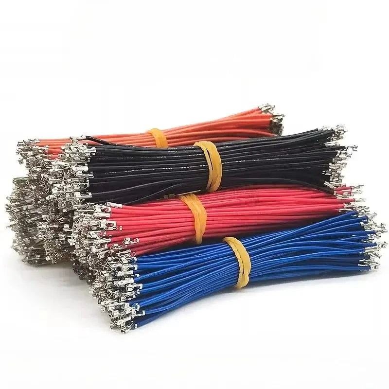 100pcs SH GH MX 1.0mm 1.25mm Single Double Head Terminal Crimp Colorful Electronic 10/15/20/30cm PVC Wire Without Housing