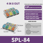 1 In Multiple Out Push-in Electrical Wire Connector Terminal Block Universal Fast Wiring Cable Connectors For Cable Connection