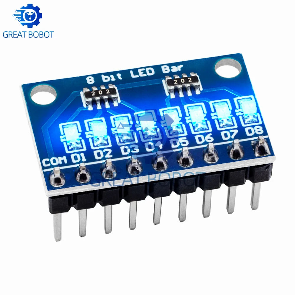 BS 3-24V 8 Bit Blue/Red Common anode/cathode LED indicator Module Breadboard kit Board for MCU ARM 3d printer for UNO MEGA2560