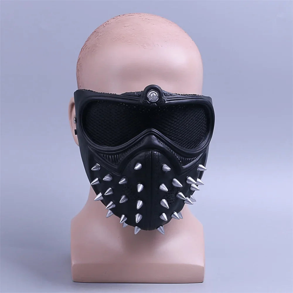 Game Watch Dog Masks Wrench Marcus LED Light Mask Eyes Changeable Cosplay Mask for Man Adult Halloween Party Carnival Masquerade