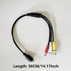 4 Pin Aviation Head Cable 4 Pin Male/Female Plug to RCA +DC + BNC Converter Cable For Car Rear Camera Monitor