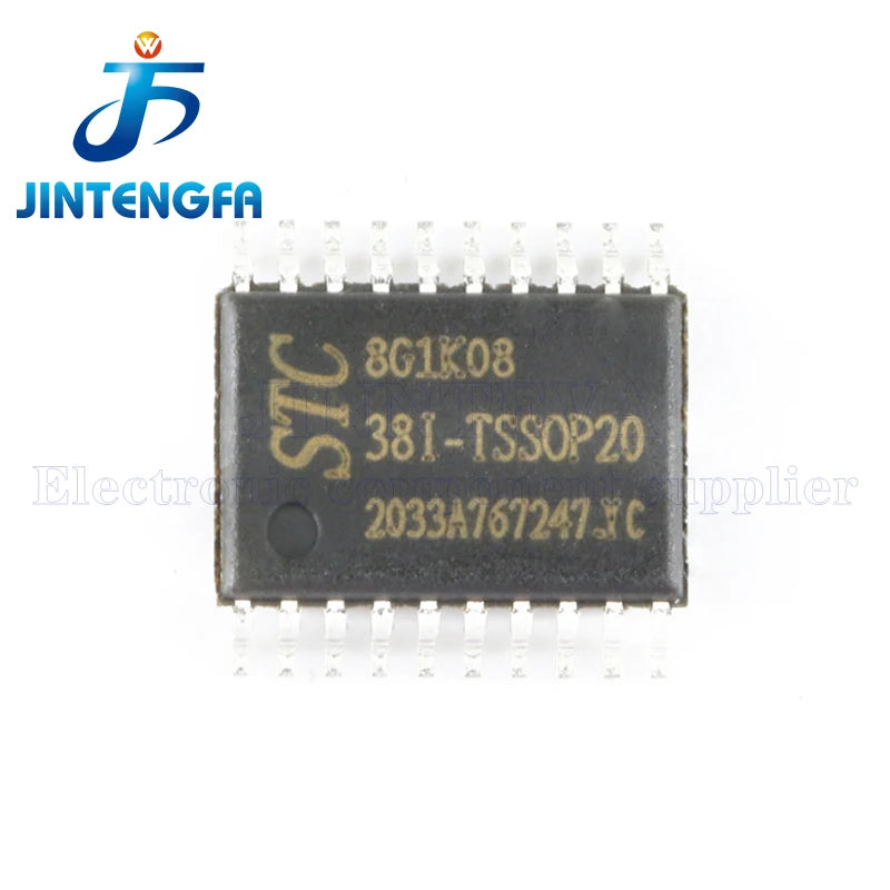 5pcs STC8G1K08 STC8G1K08-38I-TSSOP20 Single-Chip 1T 8051 Microcomputer Enhanced Microcontroller MCU Micro Controller EEPROM ISP