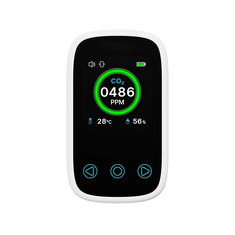 3 In1 Air Quality Meter CO2 Temperature Humidity Tester LCD Screen NDIR Sensor Carbon Dioxide Monoxide Detector with Voice Alarm