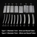 1 - 100m Transparent 1mm ~ 20mm Super Thin Wall Soft Shrinkable Tube 2:1 Heat Shrink Tube Earphone Line Audio Cable Sleeve Wrap