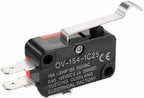 V-15 V-151 V-152 V-153 V-154 V-155 V-156-1C25 Micro Switch 16A 250VAC SPDT Momentary Travel Limit Switch 1NO1NC Lever Roller