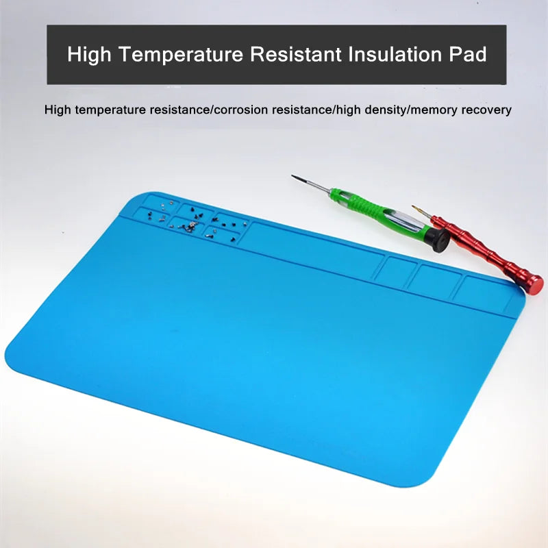 S-160 TE-509/502/508/610 LW-M3/M4 Silicone Soldering Mat ESD Antistatic Heat Resistant Insulation Repair Working Mat