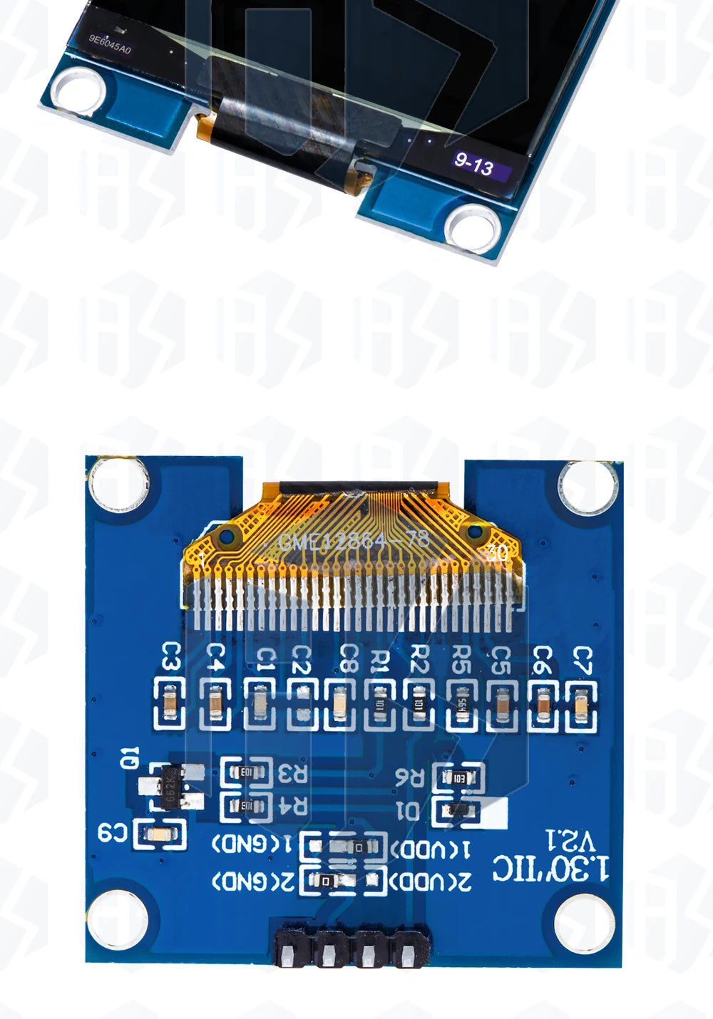 1.3 inch oled IIC Serial White OLED Display Module 128X64 I2C SSD1306 12864 LCD Screen Board VDD GND SCK SDA for Arduino
