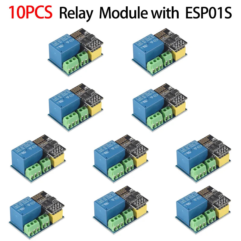1-10PCS ESP8266 ESP-01S 5V WiFi Relay Module Things Smart Home Remote Control Switch For Phone ESP01S Wireless WIFI Module