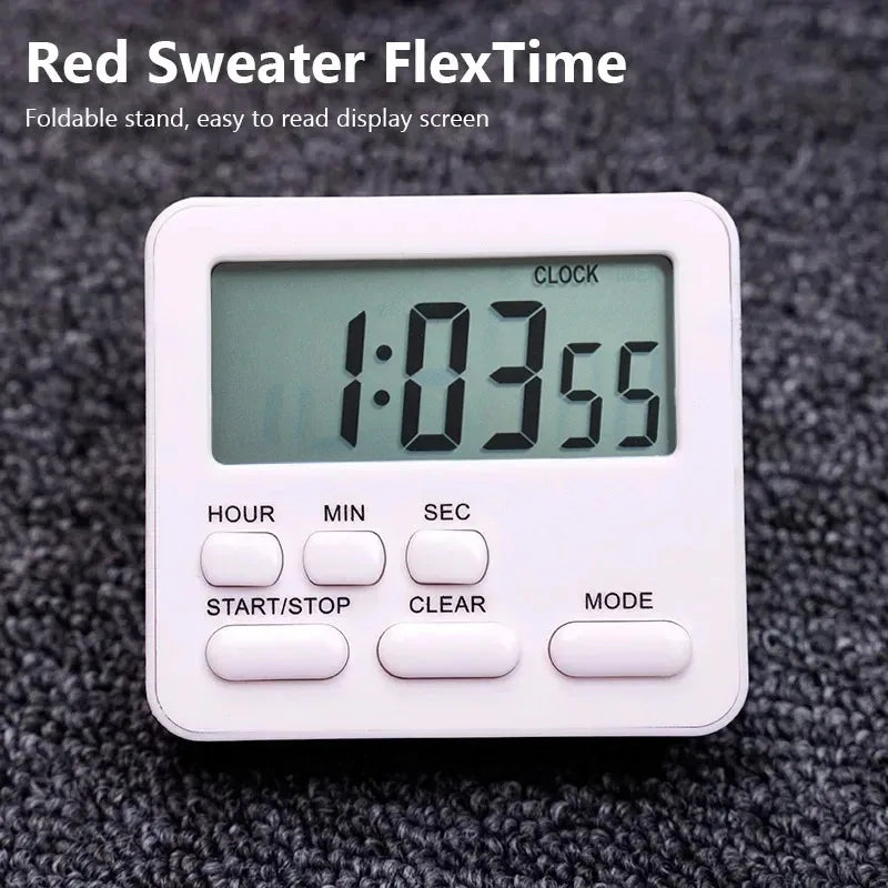Multifunctional Kitchen Timer Alarm Clock Practical Kitchen Tools Supplies For Home Cooking Camping New