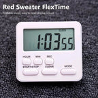 Multifunctional Kitchen Timer Alarm Clock Practical Kitchen Tools Supplies For Home Cooking Camping New