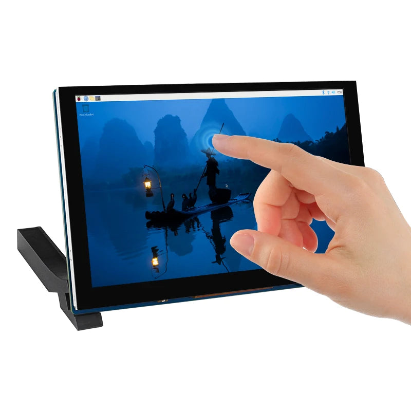 Raspberry Pi 5 Inch DSI LCD Capacitive Touch Screen 800x480 MiPi Display for RPi 5 4B 3B+ 3B Monitor  with Holder