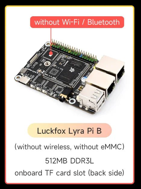 Luckfox Lyra Pi Linux Micro Development Board Core3506 Core Board Integrates Triple-core ARM Cortex-A7 ARM Cortex-M0 Processors