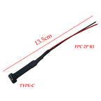 2/4/8/10PCS USB C FPC Flexible Cable 2pin 3pin R1 Type-C Wireless Charging For Android Apple Decryption Plus Welding Wire